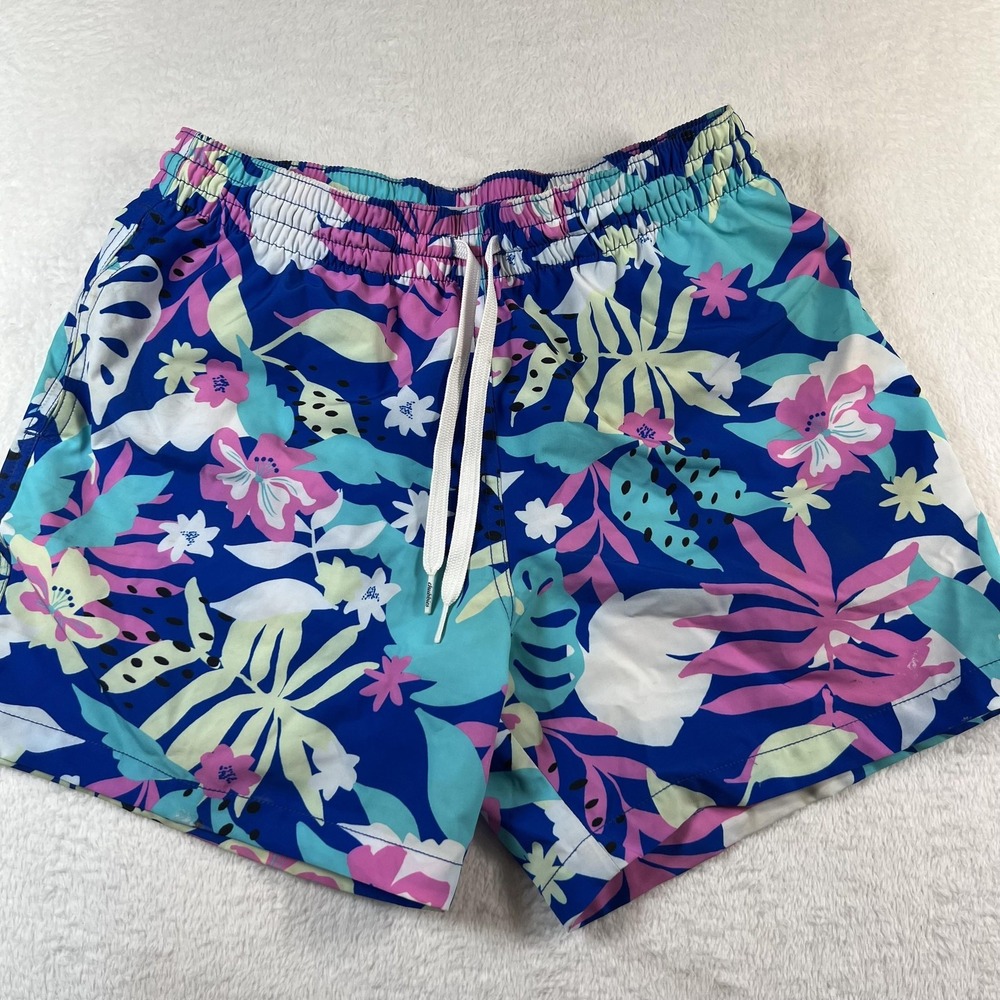 Chubbies Swim Trunks Shorts Mens Small Multicolor 5.5 Inseam Floral Tropical